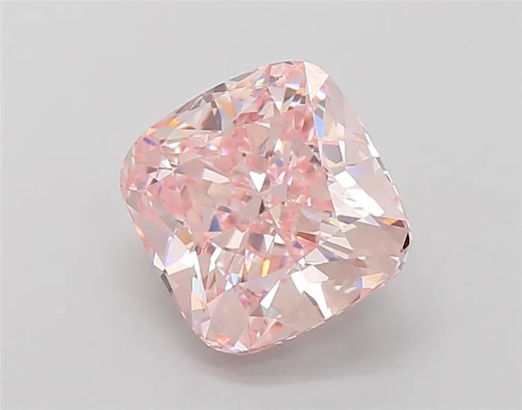 3.50ct Cushion brilliant Lab Grown Diamond (Colour Fancy Intense Pink, Clarity VVS2, IGI Certified)