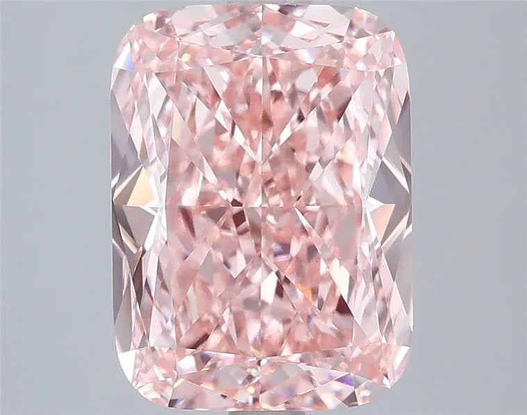 3.50ct Cushion modified Lab Grown Diamond (Colour Fancy Vivid Pink, Clarity VS1, IGI Certified)