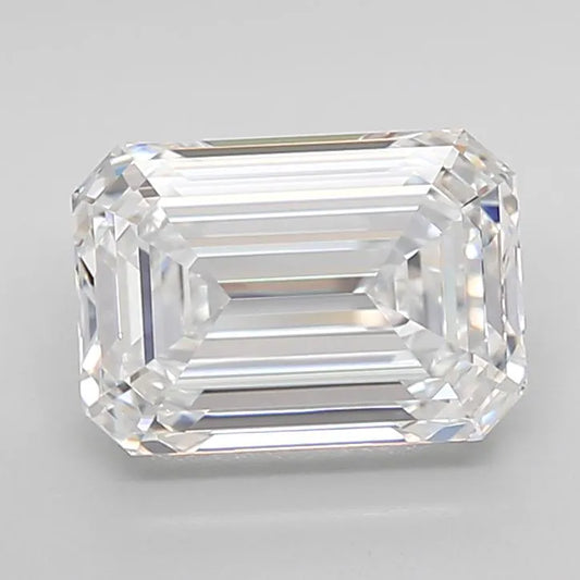 3.50ct Emerald Lab Grown Diamond (Colour D, Clarity IF, Cut EX, IGI Certified)