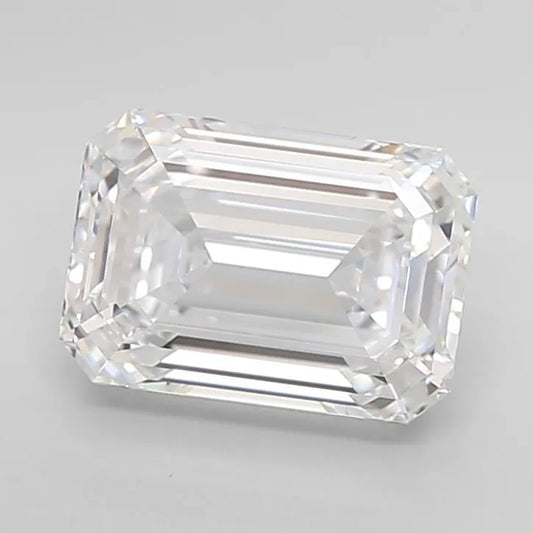 3.50ct Emerald Lab Grown Diamond (Colour D, Clarity IF, Cut EX, IGI Certified)