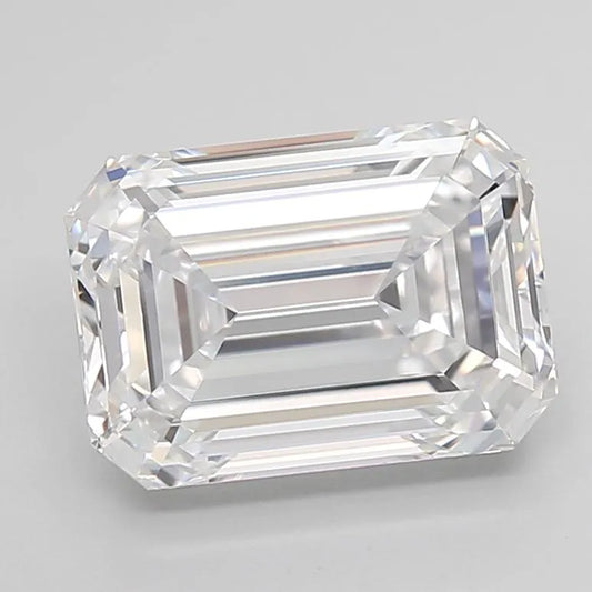 3.50ct Emerald Lab Grown Diamond (Colour D, Clarity IF, Cut EX, IGI Certified)