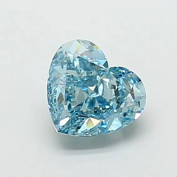 3.50ct Heart Lab Grown Diamond (Colour Fancy Vivid Blue, Clarity VS1, IGI Certified)