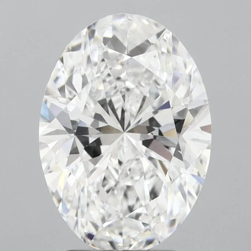 3.50ct Oval Lab Grown Diamond (Colour D, Clarity VS2, IGI Certified)