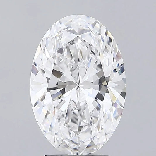 3.50ct Oval Lab Grown Diamond (Colour D, Clarity VVS2, IGI Certified)