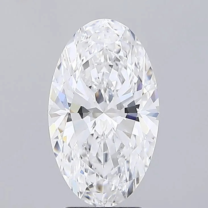 3.50ct Oval Lab Grown Diamond (Colour D, Clarity VVS2, IGI Certified)