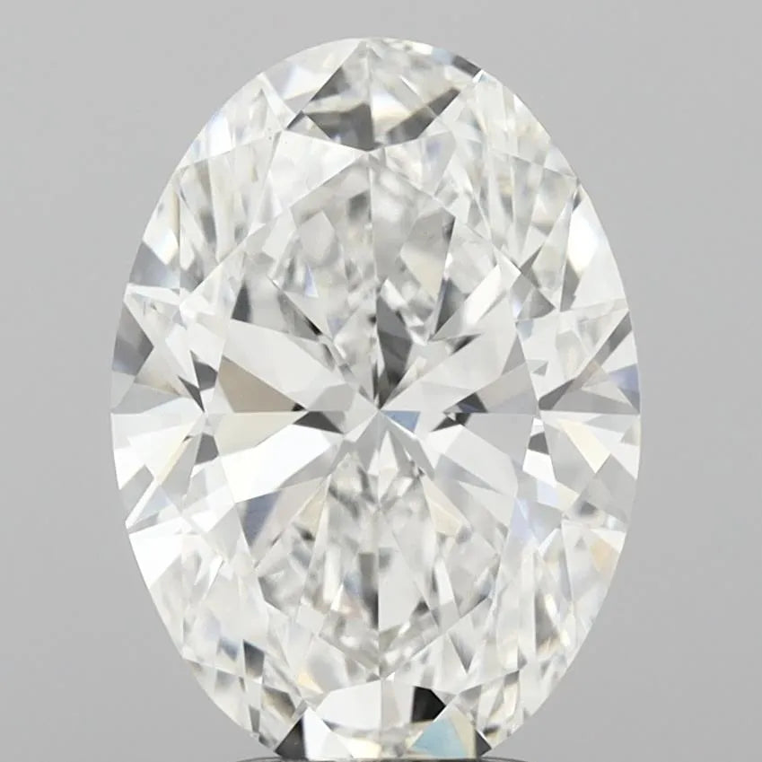 3.50ct Oval Lab Grown Diamond (Colour E, Clarity VS1, IGI Certified)
