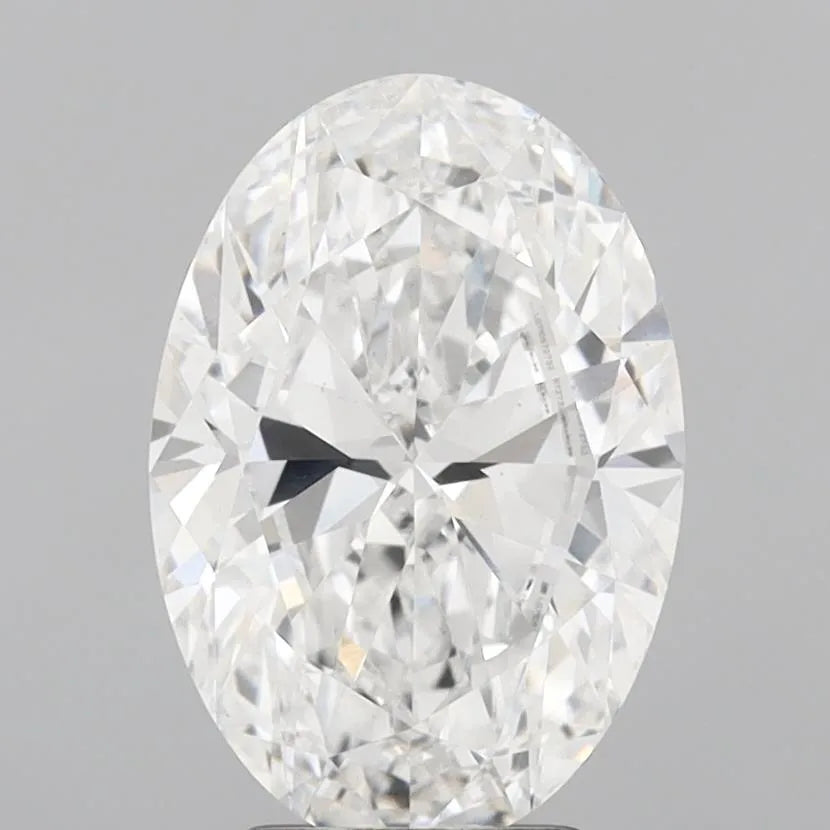 3.50ct Oval Lab Grown Diamond (Colour E, Clarity VS1, IGI Certified)