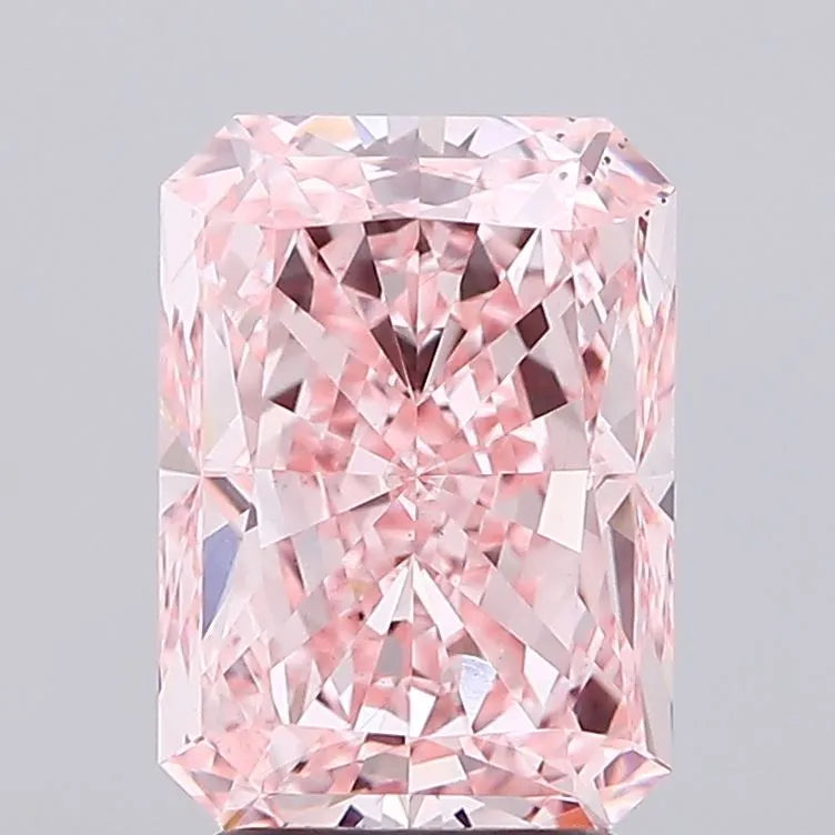 3.50ct Radiant Lab Grown Diamond (Colour Fancy Vivid Pink, Clarity VS1, IGI Certified)