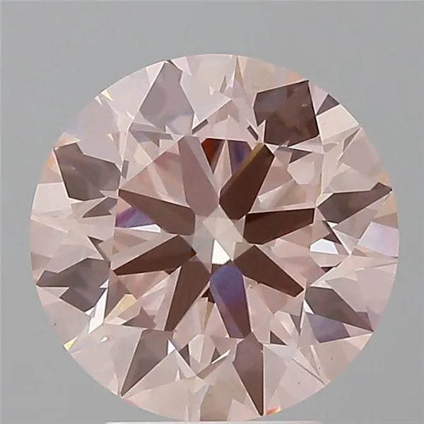 3.50ct Round Lab Grown Diamond (Colour Fancy Intense Pink, Clarity VS1, Cut ID, IGI Certified)