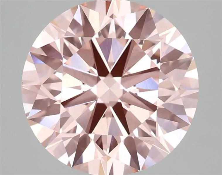 3.50ct Round Lab Grown Diamond (Colour Fancy Vivid Pink, Clarity VS1, Cut ID, IGI Certified)