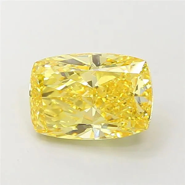 3.51ct Cushion brilliant Lab Grown Diamond (Colour Fancy Intense Yellow, Clarity VS1, IGI Certified)