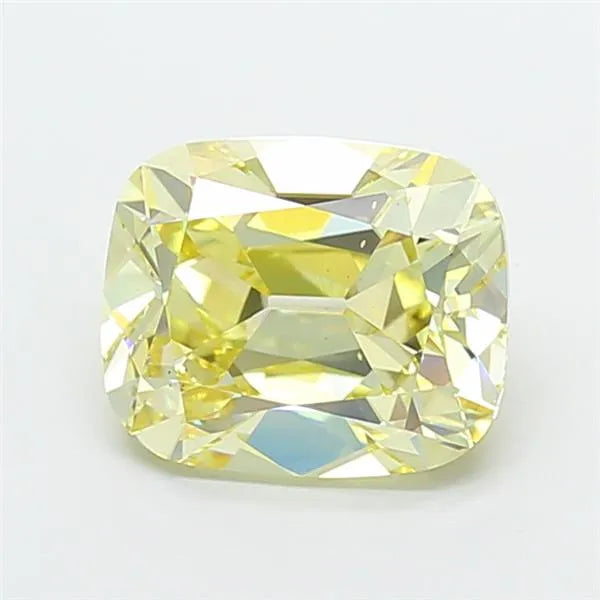 3.51ct Cushion brilliant Lab Grown Diamond (Colour Fancy Light Yellow, Clarity VS2, IGI Certified)