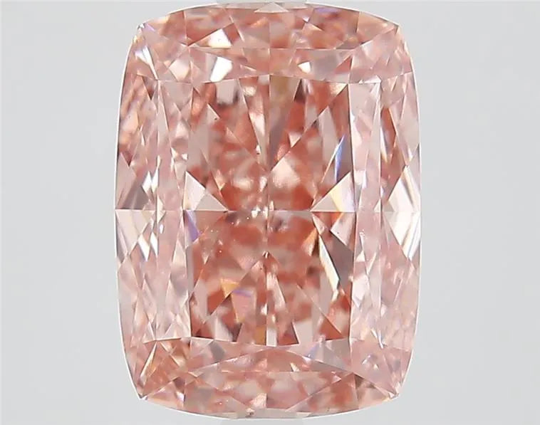 3.51ct Cushion modified Lab Grown Diamond (Colour Fancy Intense Brownish Pink, Clarity VS1, IGI Certified)