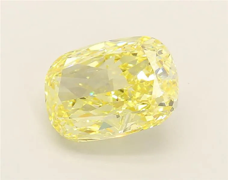 3.51ct Cushion modified Lab Grown Diamond (Colour Fancy Intense Yellow, Clarity VVS2, IGI Certified)