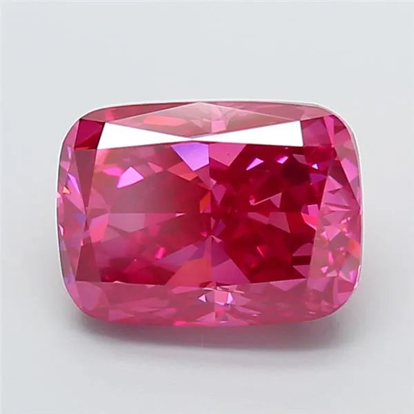 3.51ct Cushion modified Lab Grown Diamond (Colour Fancy Vivid Pink, Clarity VS1, IGI Certified)