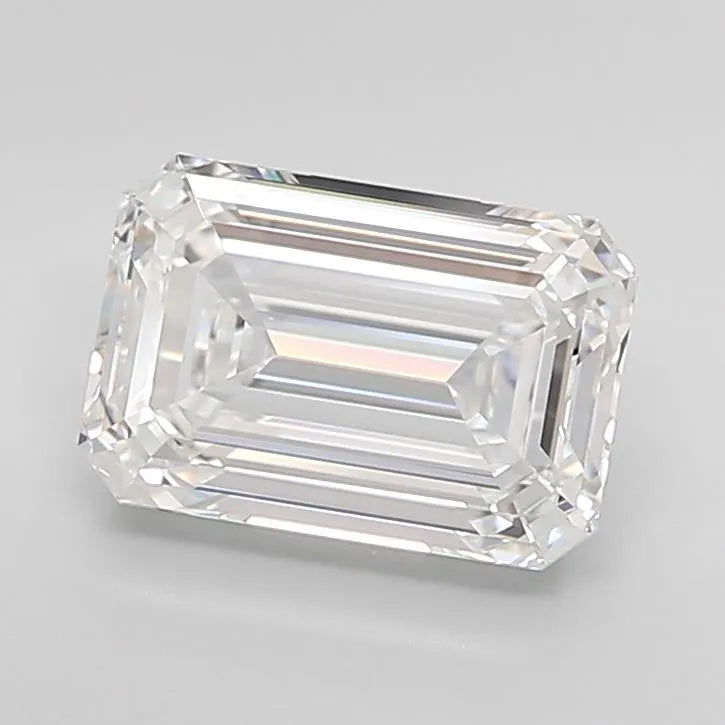 3.51ct Emerald Lab Grown Diamond (Colour E, Clarity IF, Cut EX, IGI Certified)