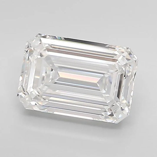 3.51ct Emerald Lab Grown Diamond (Colour E, Clarity IF, Cut EX, IGI Certified)