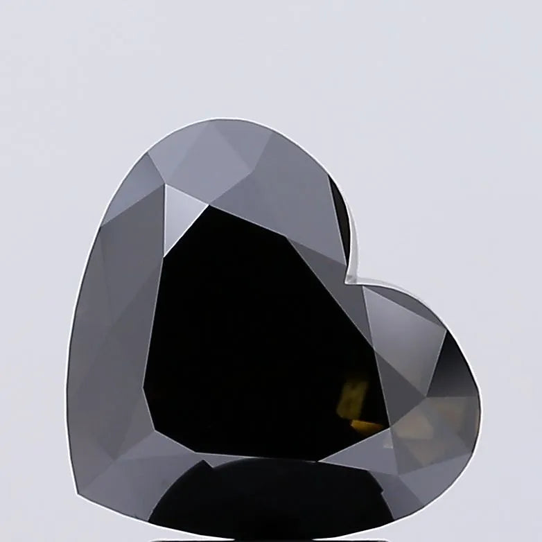 3.51ct Heart Lab Grown Diamond (Colour Fancy Black, Clarity VS1, IGI Certified)