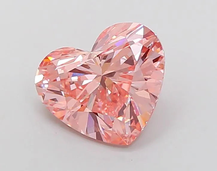 3.51ct Heart Lab Grown Diamond (Colour Fancy Intense Pink, Clarity VS1, IGI Certified)