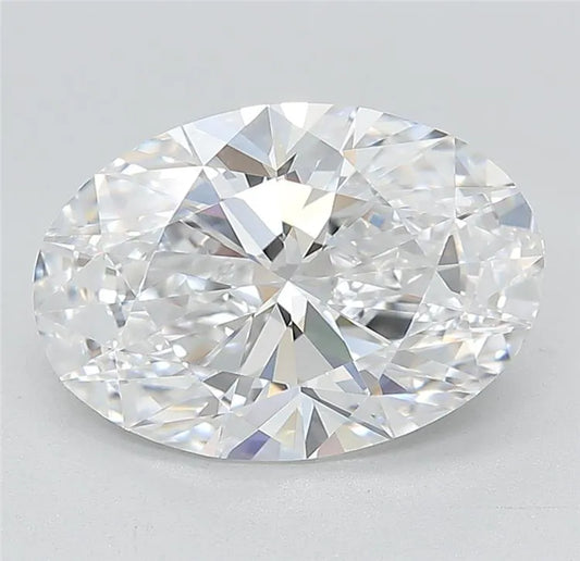 3.51ct Oval Lab Grown Diamond (Colour D, Clarity IF, Cut EX, IGI Certified)
