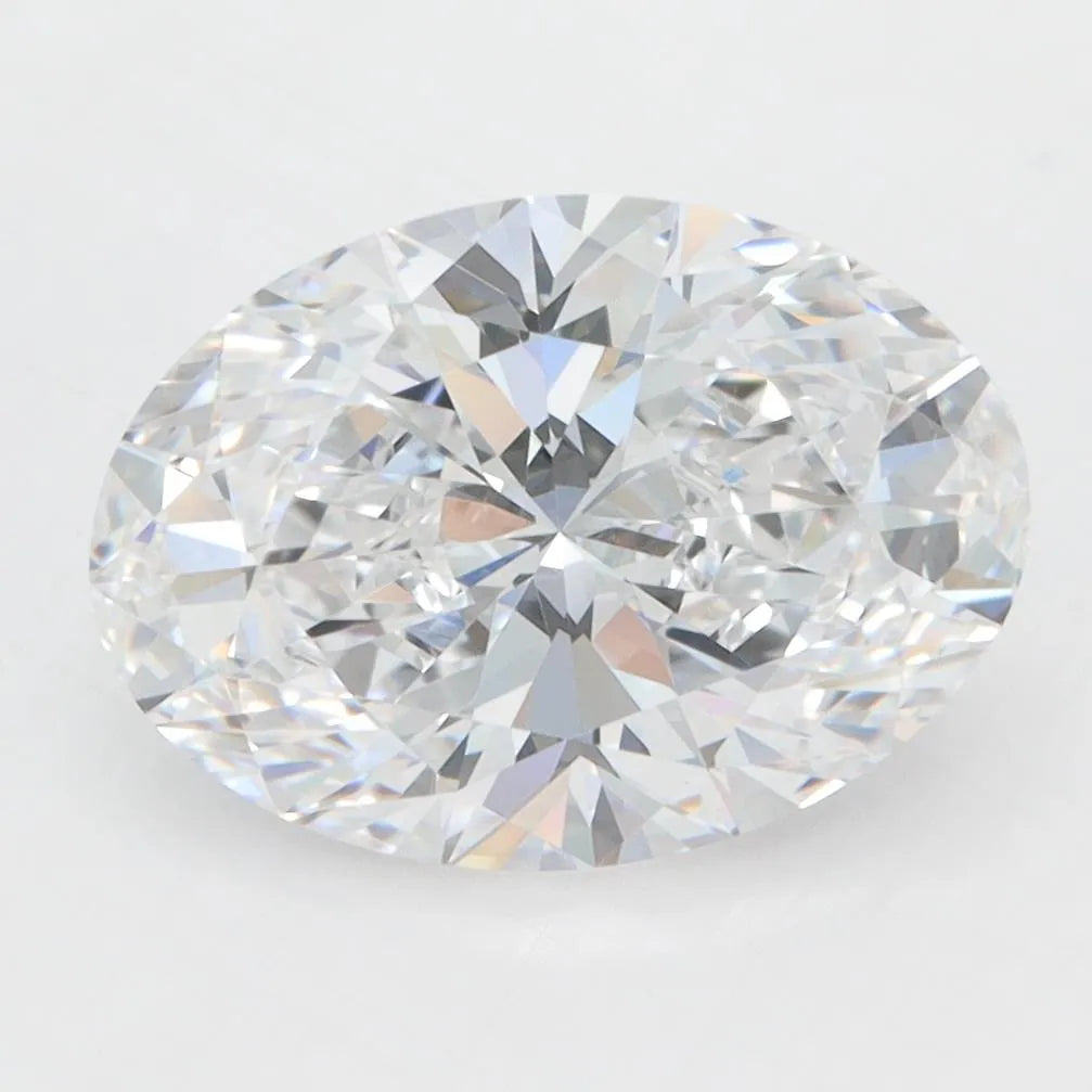 3.51ct Oval Lab Grown Diamond (Colour D, Clarity VVS2, GIA Certified)
