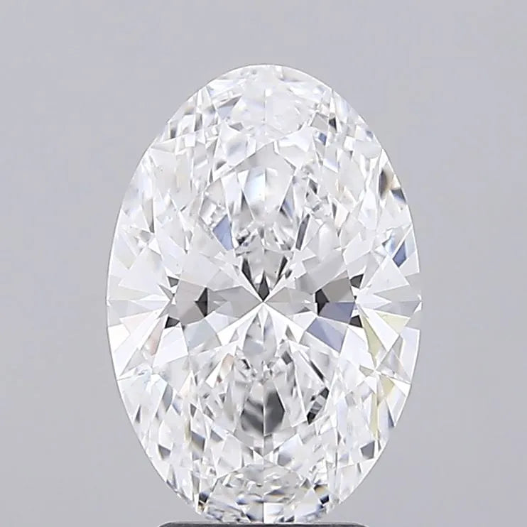 3.51ct Oval Lab Grown Diamond (Colour D, Clarity VVS2, IGI Certified)