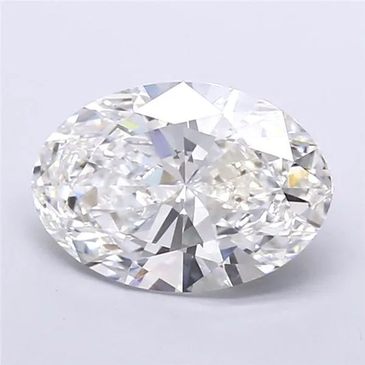 3.51ct Oval Lab Grown Diamond (Colour E, Clarity VVS2, IGI Certified)