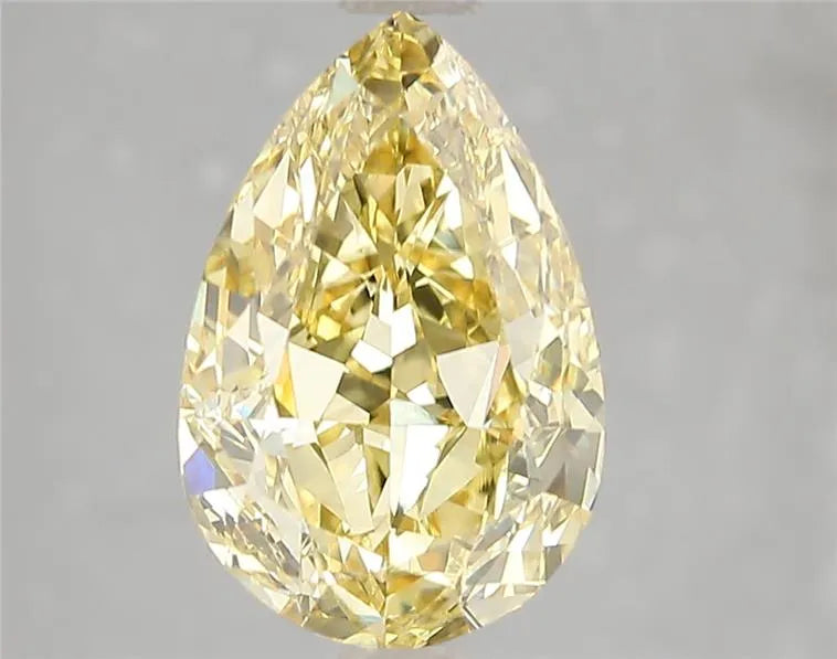 3.51ct Pear Lab Grown Diamond (Colour Fancy Vivid Yellow, Clarity VS2, IGI Certified)