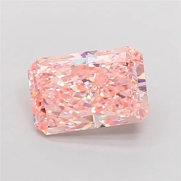 3.51ct Radiant Lab Grown Diamond (Colour Fancy Vivid Pink, Clarity VVS2, IGI Certified)