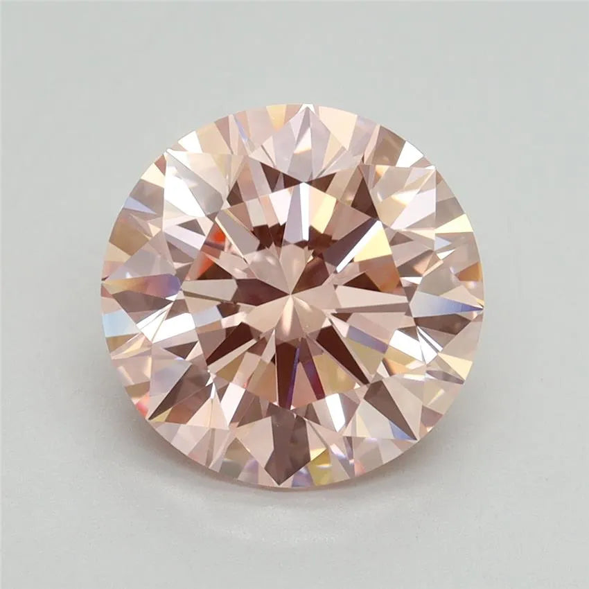 3.51ct Round Lab Grown Diamond (Colour Fancy Intense Pink, Clarity VS1, Cut ID, IGI Certified)