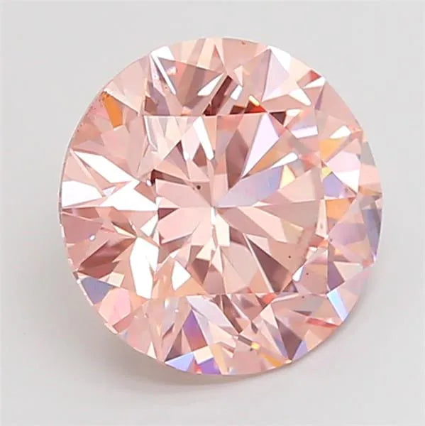 3.51ct Round Lab Grown Diamond (Colour Fancy Intense Pink, Clarity VS2, Cut ID, IGI Certified)