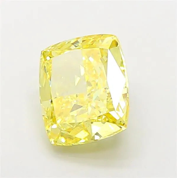 3.52ct Cushion modified Lab Grown Diamond (Colour Fancy Intense Yellow, Clarity VS1, IGI Certified)
