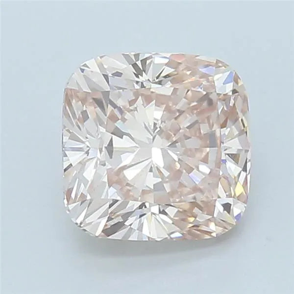 3.52ct Cushion modified Lab Grown Diamond (Colour Fancy Light Pinkish Brown, Clarity VS1, IGI Certified)