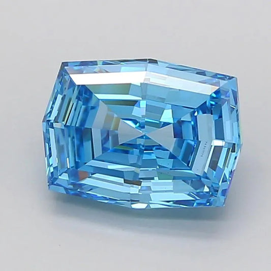 3.52ct Cushion modified Lab Grown Diamond (Colour Fancy Vivid Blue, Clarity VVS2, IGI Certified)