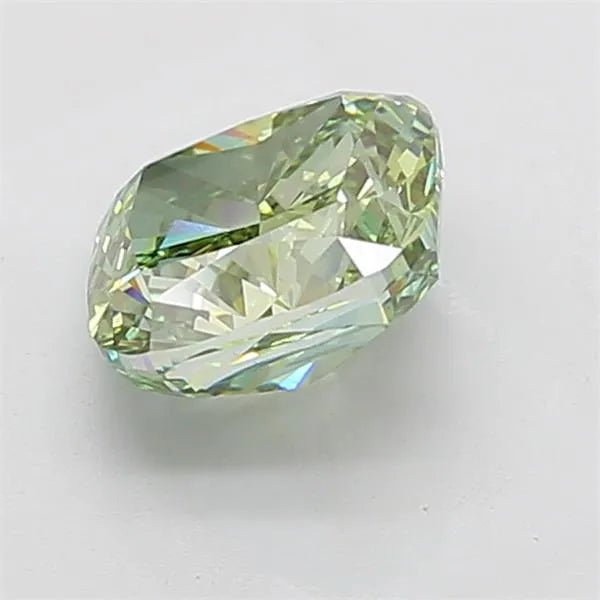3.52ct Cushion modified Lab Grown Diamond (Colour Fancy Vivid Green, Clarity VVS2, IGI Certified)