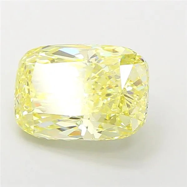 3.52ct Cushion modified Lab Grown Diamond (Colour Fancy Yellow, Clarity VS1, IGI Certified)