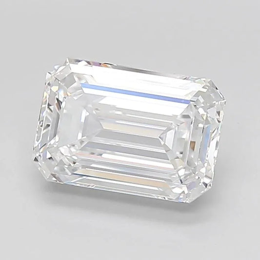 3.52ct Emerald Lab Grown Diamond (Colour D, Clarity IF, Cut EX, IGI Certified)