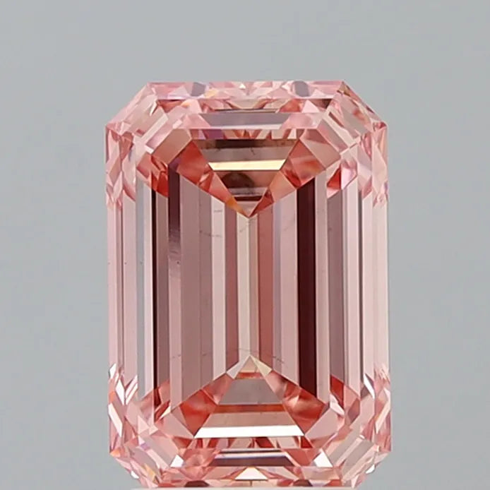 3.52ct Emerald Lab Grown Diamond (Colour Fancy Intense Pink, Clarity VS1, IGI Certified)