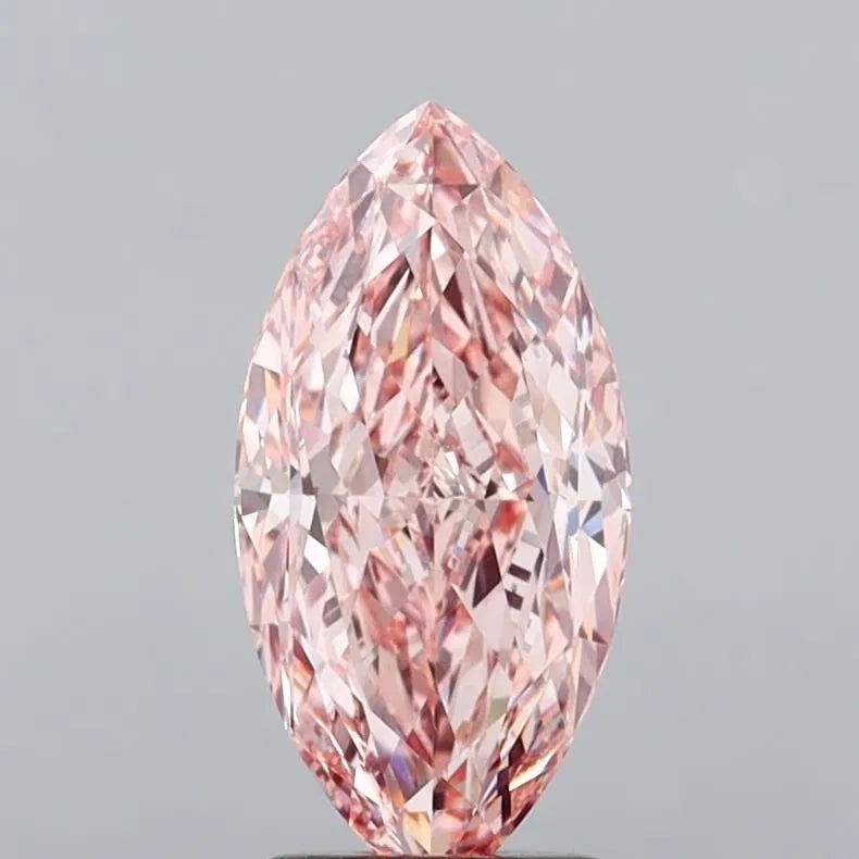 3.52ct Marquise Lab Grown Diamond (Colour Fancy Vivid Pink, Clarity VVS2, IGI Certified)