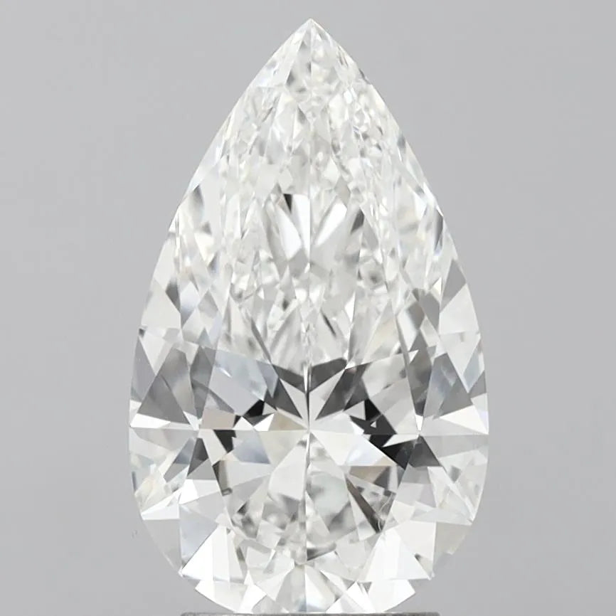 3.52ct Pear Lab Grown Diamond (Colour F, Clarity VVS2, IGI Certified)