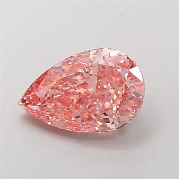 3.52ct Pear Lab Grown Diamond (Colour Fancy Vivid Pink, Clarity VS1, IGI Certified)