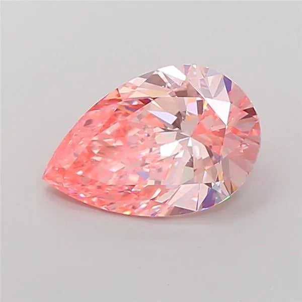 3.52ct Pear Lab Grown Diamond (Colour Fancy Vivid Pink, Clarity VVS2, IGI Certified)