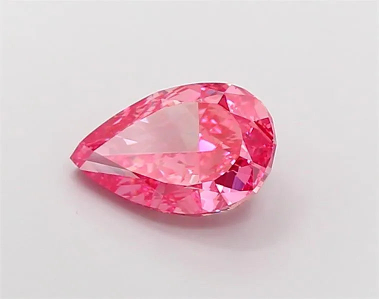 3.52ct Pear Lab Grown Diamond (Colour Fancy Vivid Pink, Clarity VVS2, IGI Certified)