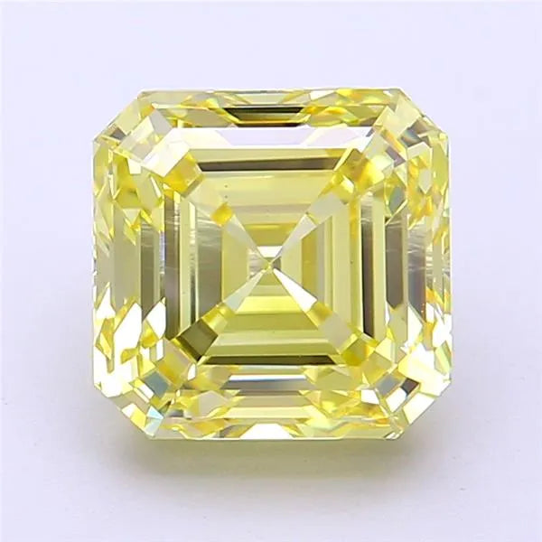 3.53ct Asscher Lab Grown Diamond (Colour Fancy Yellow, Clarity VS1, IGI Certified)