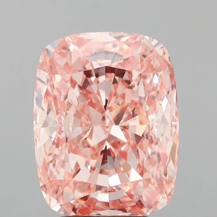 3.53ct Cushion modified Lab Grown Diamond (Colour Fancy Intense Pink, Clarity VVS2, IGI Certified)