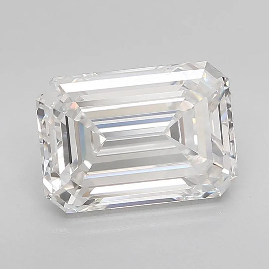 3.53ct Emerald Lab Grown Diamond (Colour E, Clarity VVS1, Cut EX, IGI Certified)