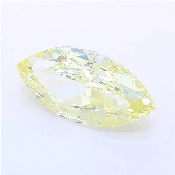 3.53ct Marquise Lab Grown Diamond (Colour Fancy Light Yellow, Clarity VVS2, IGI Certified)