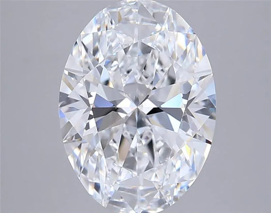 3.53ct Oval Lab Grown Diamond (Colour D, Clarity VVS1, IGI Certified)
