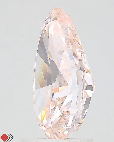 3.53ct Pear Lab Grown Diamond (Colour Fancy Intense Pink, Clarity VVS2, IGI Certified)