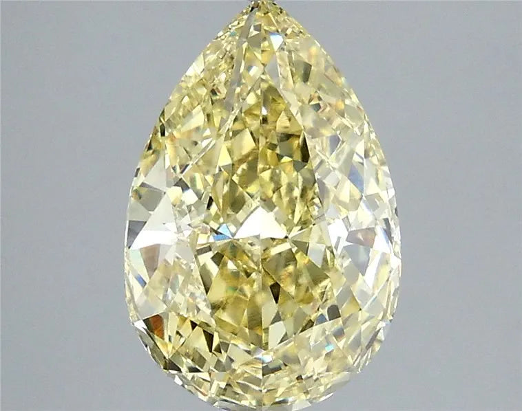 3.53ct Pear Lab Grown Diamond (Colour Fancy Yellow, Clarity VS1, IGI Certified)